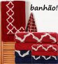 Jogo de Toalhas Banhão 5 Peças Fio Tinto Marsala Lugano – Basic+