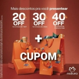 Desconto progressivo + Cupom de desconto na Natura