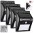 Kit Com 4 Luminarias Solar 20 Leds Com Sensor De Presença Automático