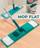 Mop Flat Microfibra, Refil Lavável, MOP7657, Verde, Flash Limp