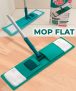 Mop Flat Microfibra, Refil Lavável, MOP7657, Verde, Flash Limp