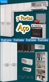 Cozinha Compacta Itatiaia Rose – 7 Portas Aço