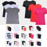 Kit 3 Camisetas Básicos Feminina / Costão Básica Masculino