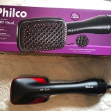 Escova Modeladora Philco Soft Brush com Cabo Giratório Preta