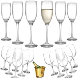 Kit Jogo de Taças para Vinho Vidro 385ml + Taças