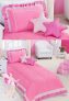 Colcha Solteiro Bailarina Kit 4 Peças com 2 Estrelas – cor Rosa – Vivart
