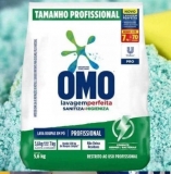 Sabão em Pó Concentrado Omo Lavagem Perfeita – Sanitiza e Higieniza Profissional 5,6kg