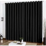Cortina Blackout Em Tecido 2,00×1,80 Corta Luz Preta