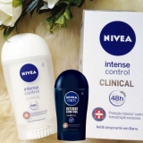 Kit Desodorante Nivea Clinical Intense Control – Barra Antitranspirante Feminino/ Masculino 42g – 6 Unidades