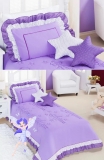 Colcha Solteiro Bailarina Kit 4 Peças com 2 Estrelas – Lilás – Vivart