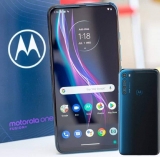 Smartphone Motorola One Fusion 64GB Azul Safira – 4G 4GB RAM Tela 6,5” Câm. Quádrupla + Selfie 8MP