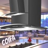Coifa de Parede Dominox 60cm 4 Bocas – Inox 3 Velocidades Arketto Black