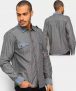 Camisa Social Manga Longa Victory Eagle Slim Masculina