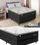Cama Box Casal (Box + Colchão) Plumatex – Molas Ensacadas 53cm de Altura Dallas