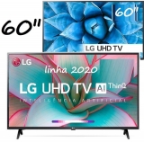 Smart TV 4K LED 60” LG 60UN7310PSA Wi-Fi Bluetooth – HDR Inteligência Artificial 3 HDMI 2 USB