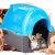 Casinha Plástica Furacão Pet Iglu N.1.0, Azul Furacão Pet para Cães