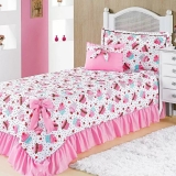 Colcha Solteiro Infantil Para Meninas Laila Cupcake Pink – Vivart Enxovais