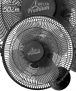 Ventilador Oscilante de Parede Venti Delta, Grade Plástico, 50cm, Bivolt, Preto