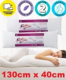 Kit 2 Travesseiro De Corpo Com Fronha Antialérgico Fibra Siliconada Extra Macio BF Colchões – Emcompre