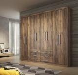 Guarda-roupa Casal 8 Portas 6 Gavetas – Santos Andirá Havana Master 132311