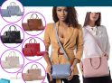 Kit de duas bolsas femininas + carteira Dhaffy