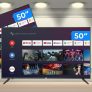 Smart TV 4K DLED 50” JVC LT-50MB508 Android – Wi-Fi Bluetooth HDR 4 HDMI 3 USB