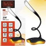 Luminária de Mesa de LED Black+Decker – com 3 Intensidades Eco
