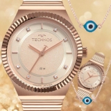 Relógio Feminino Technos Analógico Style Rosê com Acessório