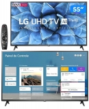 Smart TV UHD 4K LED IPS 55” LG 55UN7310PSC Wi-Fi – Bluetooth HDR Inteligência Artificial 3 HDMI 2 USB