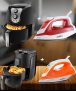 Fritadeira Elétrica sem Óleo/Air Fryer Philco / Britânia + Ferro de Passar a Vapor e a Seco