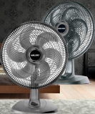 Ventilador de Mesa Mallory TS40 com 6 Pás, 40cm, 126W – Preto