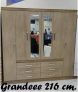 Guarda-roupa Casal Com Espelho 6 Portas, 6 Gavetas Demóbile Paris II