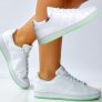Tênis Adidas Advantage Base Feminino – Branco e Verde