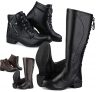 Kit 2 Pares Bota Casual Feminina Neway Cano Longo e Cano Curto