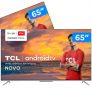 Smart TV LED 65″ UHD 4K TCL 65P715 Android TV, HDR, Comando de Voz à Distância, Google Assistente, HDR, Micro Dimming, Wi-Fi, Bluetooth e HDMI