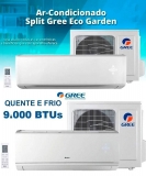 Ar-condicionado Split Gree 9.000 BTUs Quente/Frio – Eco Garden GWH09QB-D3NNB4A