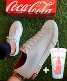 Tênis Coca-Cola Basket Blend Canvas + Copo Coca-Cola 700ml