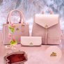 Kit De Bolsa Feminina com lenço + Mochila + Carteira – Livia Sabatini