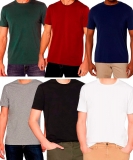 Kit com 6 Camisetas Masculina Básica Algodão Part.B Premium
