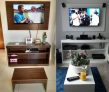 Rack pra TV até 47″ com Mesa de Centro e Painel – Multimóveis Inovare