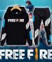 Conjunto Moletom Blusa Preta + Calça Preta Free Fire Angelical Mestre Gamer Fã