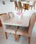 Mesa de Jantar 4 Cadeiras Retangular Rufato – Berlim Melis