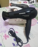 Secador de Cabelo Mondial com Íons 1900W – 2 Velocidades Power Shine Black 110V