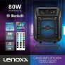 Caixa de Som Amplificada Lenoxx CA60 Bluetooth, Rádio FM, USB – 80W