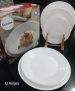 Aparelho de Jantar 12 Peças Duralex Vidro Redondo – Branco Saturno