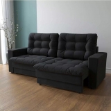 Sofá 3 Lugares Retrátil Lubeck Plush Suede