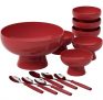 Conjunto para Sobremesa Brinox Cake 13 Peças Vermelho