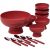 Conjunto para Sobremesa Brinox Cake 13 Peças Vermelho