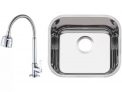 Cuba para Cozinha Tramontina Inox Retangular – 40x34cm + Torneira para Cozinha de Mesa Gourmet