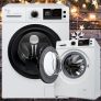 Lavadora de Roupas Midea Storm Wash LFA11B1 – Inverter 11kg Cesto Inox 16 Programas de Lavagem
